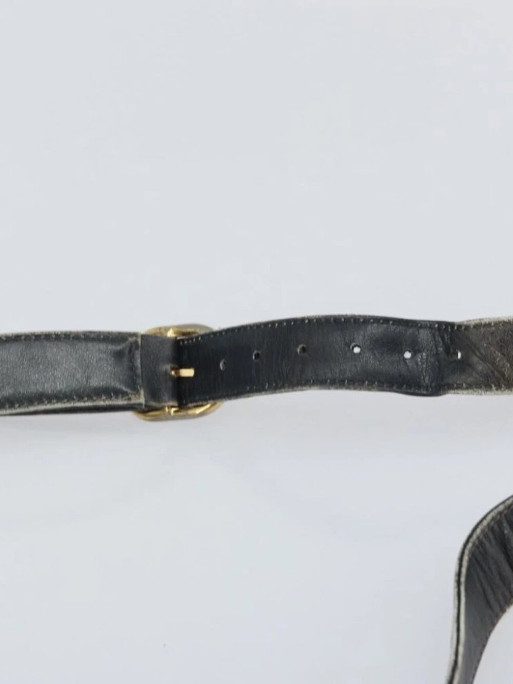GUCCI GG Supreme Horsebit Shoulder Bag PVC Navy Gold - Picture 14 of 16